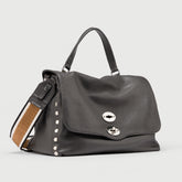 POSTINA® M IN PELLE MARTELLATA GREY VULCANO | Zanellato