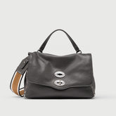 POSTINA® S IN GREY VULCANO HAMMERED LEATHER | Zanellato