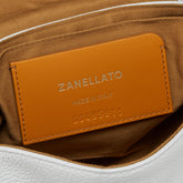 POSTINA® BABY BAG IN HAMMERED GREY CARRARA LEATHER | Zanellato