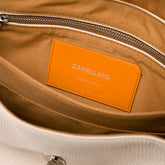 POSTINA® S IN WHITE CARNAROLI HAMMERED LEATHER | Zanellato