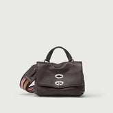 POSTINA® BABY BAG IN HAMMERED LEATHER BROWN DOLCE AMARO | Zanellato