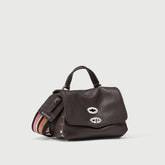 POSTINA® BABY BAG IN HAMMERED LEATHER BROWN DOLCE AMARO | Zanellato