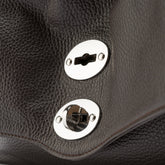 POSTINA® SMALL BAG  IN HAMMERED LEATHER BROWN DOLCE AMARO | Zanellato