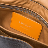 POSTINA® SMALL BAG  IN HAMMERED LEATHER BROWN DOLCE AMARO | Zanellato