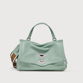 POSTINA® SMALL BAG IN PEPPERMINT GREEN HAMMERED LEATHER | Zanellato