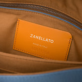 POSTINA® M IN BLUE SAMBUCO NOTTURNO HAMMERED LEATHER | Zanellato