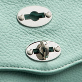 POSTINA® BABY BAG IN HAMMERED LEATHER BLUE CELENTANO | Zanellato