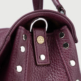 POSTINA® BABY IN VIOLET AMARENA MODENESE HAMMERED LEATHER | Zanellato