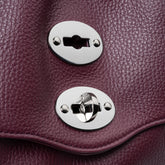 POSTINA® S IN VIOLET AMARENA MODENESE HAMMERED LEATHER | Zanellato