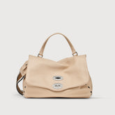 POSTINA® SMALL BAG IN HAMMERED LEATHER PINK ROSE RO | Zanellato