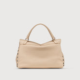 POSTINA® SMALL BAG IN HAMMERED LEATHER PINK ROSE RO | Zanellato