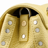 POSTINA® BABY BAG IN HAMMERED YELLOW ZIBIBBO DI PANTELLERIA LEATHER | Zanellato