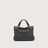 POSTINA® BABY BAG IN SMOOTH BLACK LAVAGNA LEATHER | Zanellato