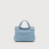 POSTINA® BABY BAG IN SMOOTH BLUE ZELANTE LEATHER | Zanellato