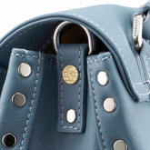 POSTINA® BABY BAG IN SMOOTH BLUE ZELANTE LEATHER | Zanellato
