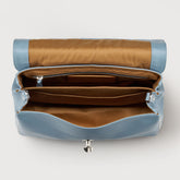 POSTINA® SMALL BAG IN SMOOTH BLUE ZELANTE LEATHER | Zanellato