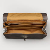 SMALL POSTINA® BAG IN SMOOTH BROWN GIANDUIOTTO LEATHER | Zanellato