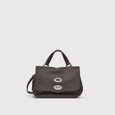 BORSA POSTINA® BABY IN TESSUTO BROWN NOCE DI SORRENTO - Borse in Pelle e Tessuto | Zanellato