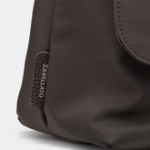 BORSA POSTINA® MEDIUM IN TESSUTO BROWN NOCE DI SORRENTO | Zanellato