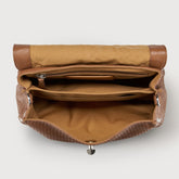 POSTINA® SMALL LEATHER BAG VENISSA BROWN LION | Zanellato