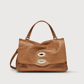 POSTINA® SMALL LEATHER BAG IN CACTUS CUOIO ROMANO | Zanellato