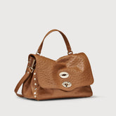 POSTINA® SMALL LEATHER BAG IN CACTUS CUOIO ROMANO | Zanellato