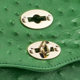 POSTINA® BABY LEATHER BAG IN CACTUS GREEN CORTE DEI GRECI | Zanellato