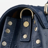 POSTINA® BABY BAG IN CACTUS BLUE GLASS BLOWN LEATHER | Zanellato