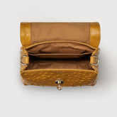 POSTINA® BABY BAG IN CACTUS YELLOW LEATHER FROM THE SICILY BARN | Zanellato