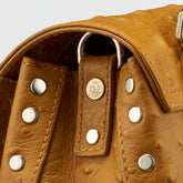 POSTINA® BABY BAG IN CACTUS YELLOW LEATHER FROM THE SICILY BARN | Zanellato