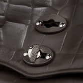 POSTINA® BABY IN BROWN ESPRESSO PRINTED LEATHER | Zanellato