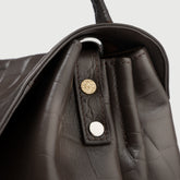POSTINA® M IN BROWN ESPRESSO PRINTED LEATHER | Zanellato