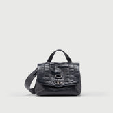 POSTINA® BABY IN BLUE ORIONE PRINTED LEATHER - FOULARD 70 LINE | Zanellato