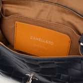 POSTINA® BABY IN BLUE ORIONE PRINTED LEATHER | Zanellato