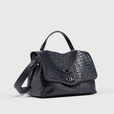 POSTINA® S IN BLUE ORIONE PRINTED LEATHER - FOULARD 70 LINE | Zanellato