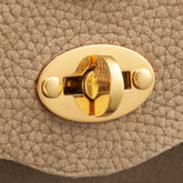 BABY POSTINA® MESSENGER BAG IN NUBUCK LEATHER GREY VOLTOLINA | Zanellato