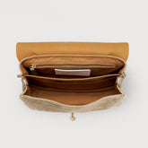 SMALL POSTINA® MESSENGER BAG IN NUBUCK LEATHER GREY VOLTOLINA | Zanellato