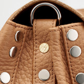 BORSA POSTINA® MEDIUM IN PELLE MARTELLATA BROWN AMARETTO - Brown Amaretto | Zanellato