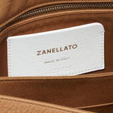 BORSA POSTINA® MEDIUM IN PELLE MARTELLATA BROWN AMARETTO - Brown Amaretto | Zanellato