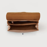 POSTINA® SMALL BAG IN HAMMERED LEATHER BROWN AMARETTO | Zanellato