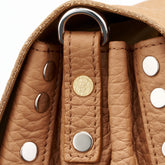 POSTINA® SMALL BAG IN HAMMERED LEATHER BROWN AMARETTO | Zanellato