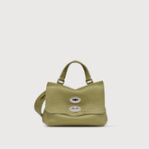 BABY POSTINA® BAG IN HAMMERED LEATHER GREEN CANALETTO - TEST ALLOWED DISCOUNT | Zanellato