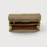 SMALL POSTINA® BAG IN HAMMERED LEATHER GREEN CANALETTO - Green Canaletto | Zanellato