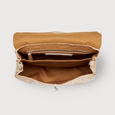 SMALL POSTINA® BAG IN PLEATED LEATHER BEIGE LIO GRANDE - Beige Lio Grande | Zanellato