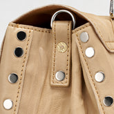 SMALL POSTINA® BAG IN PLEATED LEATHER BEIGE LIO GRANDE - Beige Lio Grande | Zanellato