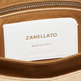 SMALL POSTINA® BAG IN PLEATED LEATHER BEIGE LIO GRANDE - Beige Lio Grande | Zanellato