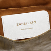 BORSA POSTINA® BABY IN PELLE PLISSETTATA GREEN CACCIATORE - Green Cacciatore | Zanellato