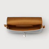 LETTERA® SMALL BAG IN HAMMERED GREY CARRARA LEATHER | Zanellato