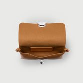 LETTERA® S IN BROWN BALCONIERA HAMMERED LEATHER | Zanellato