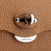 LETTERA® S IN BROWN BALCONIERA HAMMERED LEATHER | Zanellato